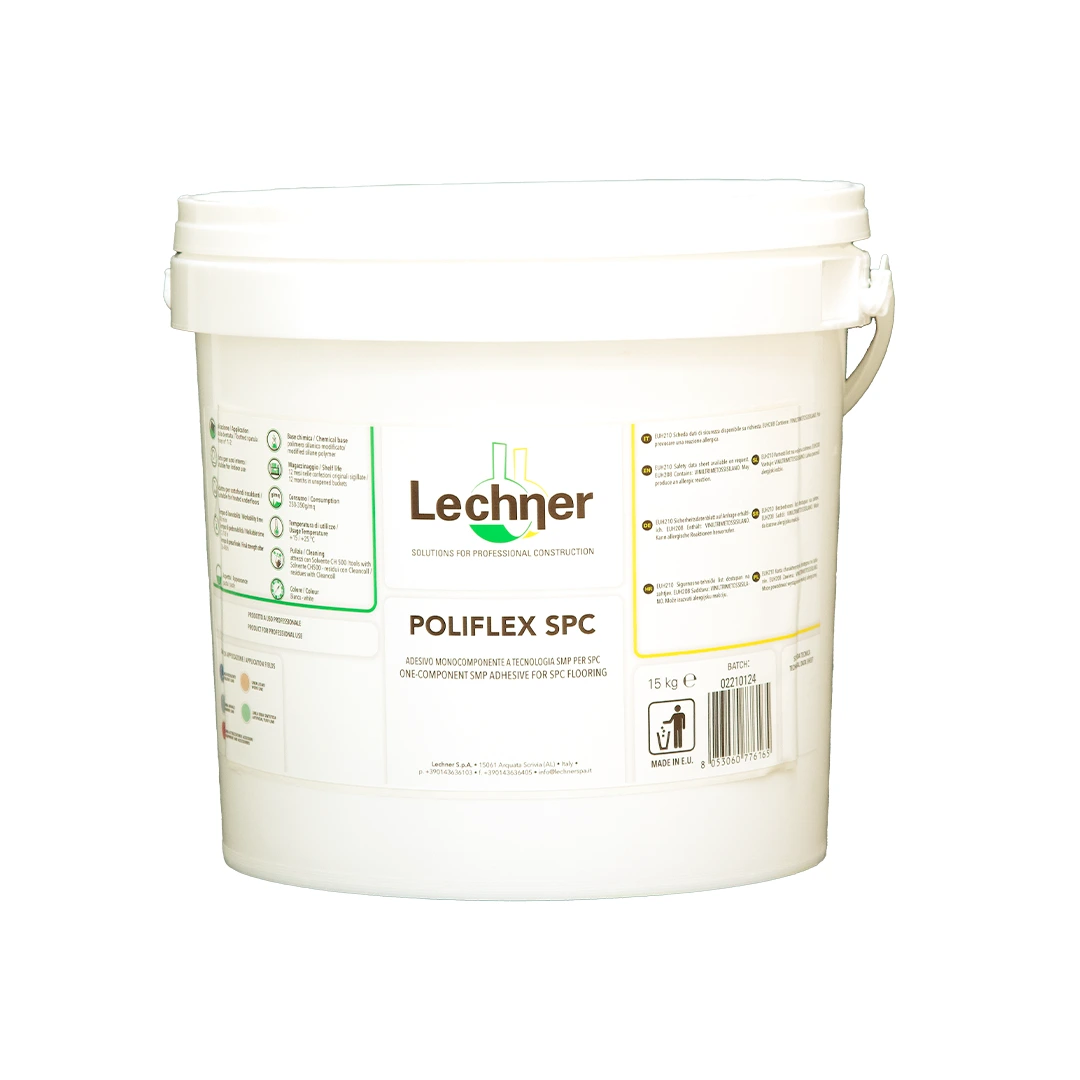 Lechner POLIFLEX SPC 15 кг клей для SPC покрытий на базе гибридного полимера