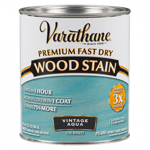 Быстросохнущее тонирующее прозрачное масло Varathane Fast Dry Wood Stain Винтаж аква 297427