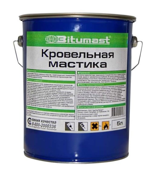 Кровельная мастика Bitumast 18 кг/21,5 л