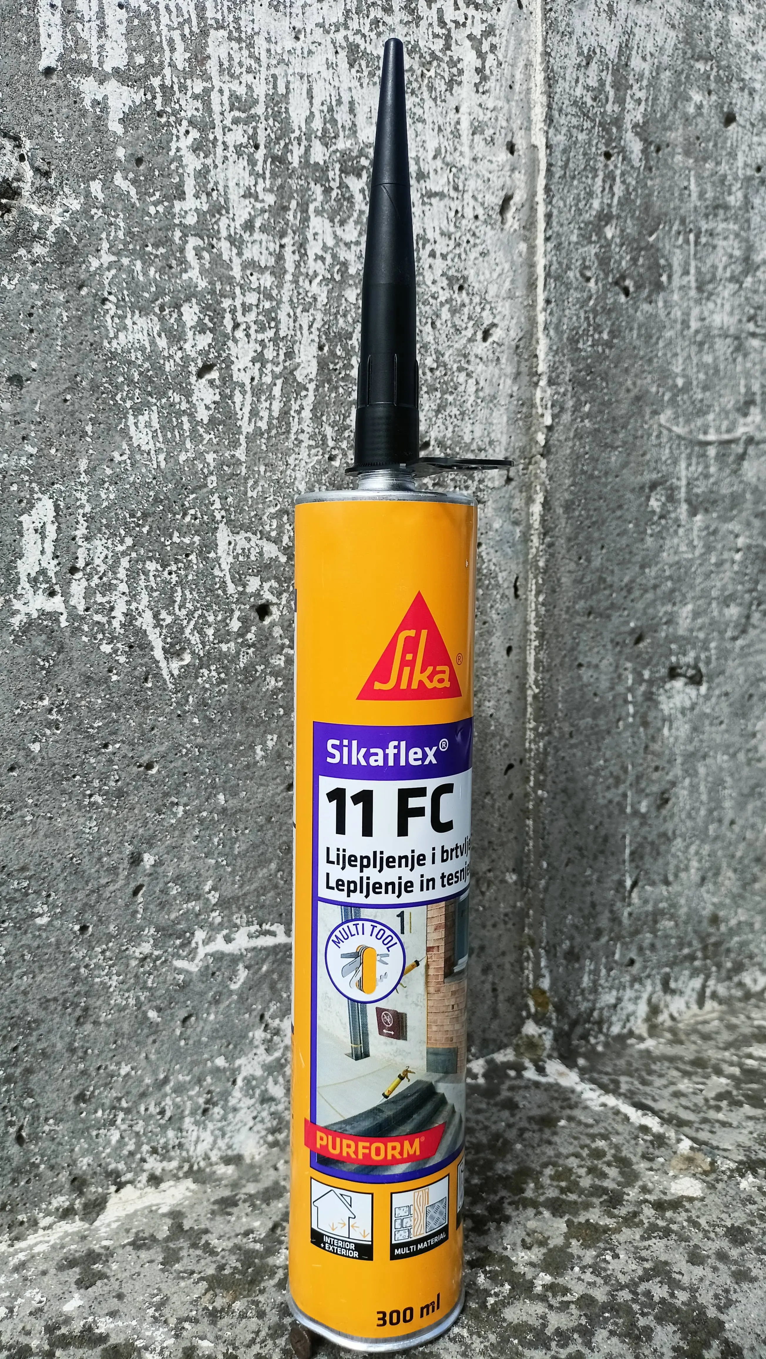 SikaFlex-11FC+ клей герметик полиуретановый, универсальный коричневый