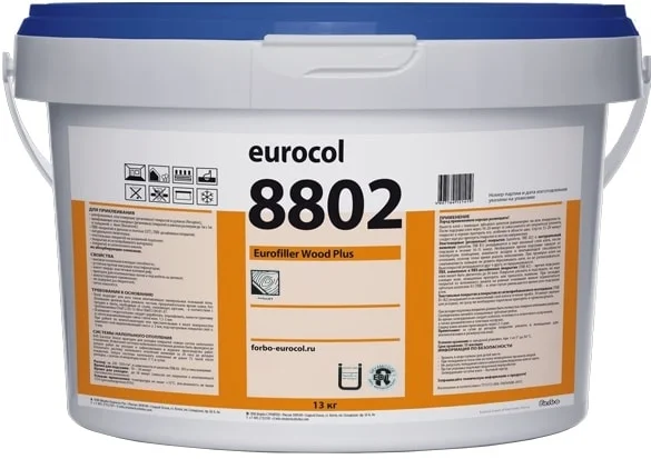 8802 Eurofiller Wood Plus (5л) связующее для приготовления шпаклевки для паркета