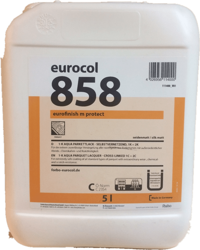 858 Eurofinish M-Protect водный лак по дереву