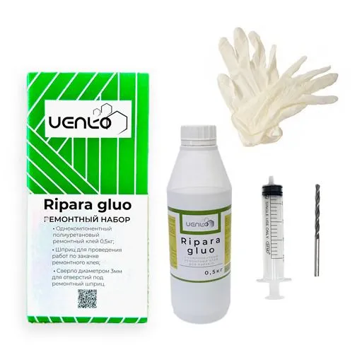 Ремонтный клей для паркета устраняет скрип и пустоты VENKO Ripara gluol (0,5 кг)