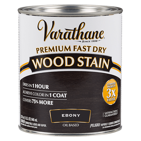 Быстросохнущее тонирующее прозрачное масло Varathane Fast Dry Wood Stain Эбеновое дерево 269395