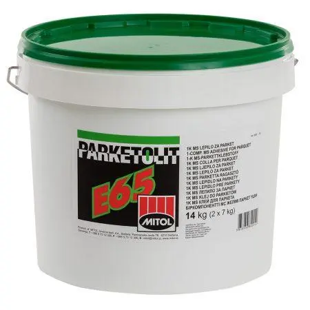 Parketolit E65 (14 кг) 1K эластичный , тиксотропный MS-полимерный клей для инженерной и массивной доски