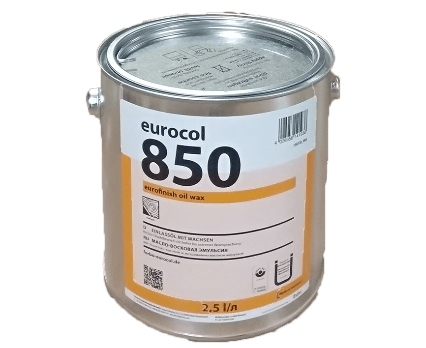 Масло для паркета Eurocol 850 eurofinish oil wax 2,5 л