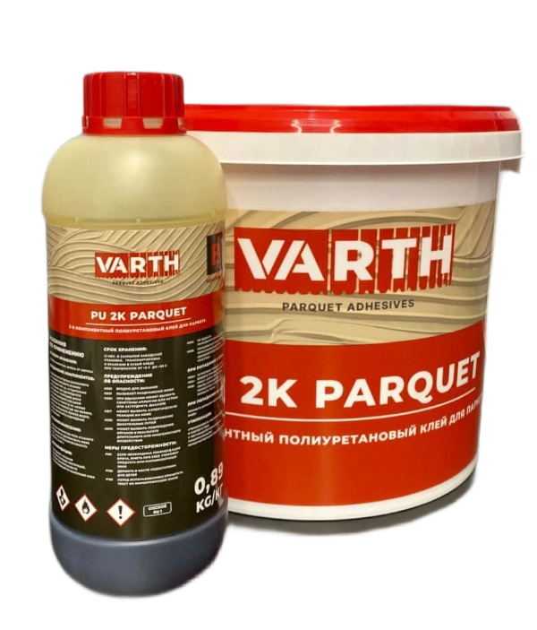 PU2K PARQUET полиуретановый двухкомпонентный клей паркета и фанеры 8,9 кг